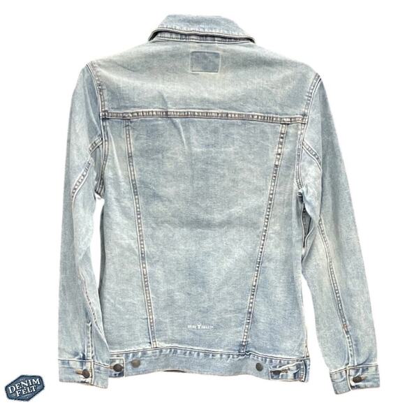 Jim Beam Unisex Medium Wash Denim Button Up Trucker Jean Jacket | NEW!! - Picture 5 of 11